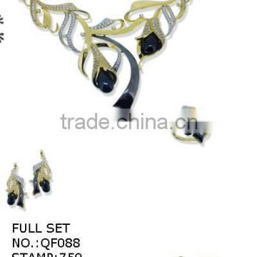 jewelry set,karat gold jewelry set,18k gold jewelry QF088