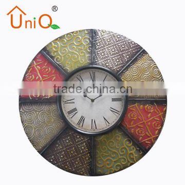 20" big size powder painting Iron wall clock for sale