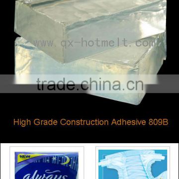 Hydrogenated resin Construction adhesive for diaper