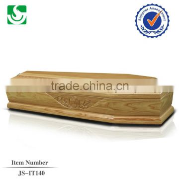 JS-IT 140 paulownia wood casket with carving