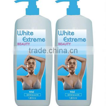carrot white extreme shower bath guangzhou top quality shower gel cosmetics OEM factory in china baby body wash shower