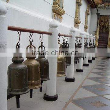 high quality metal craft bronze thai temple bell for sale