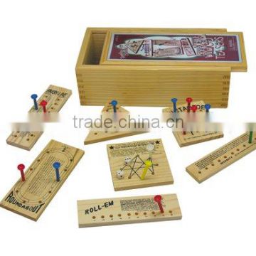 Wooden 7 in 1 games,wooden game toys