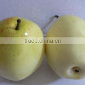 2 Artificial Pears Fake Faux Fruits Ideal Learning Gifts for Kids