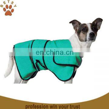 2015 hot sale microfiber top level bathrobe for dogs wholesale