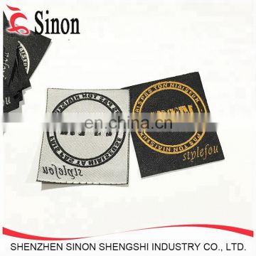 Soft woven brand Logo tags cloth name label