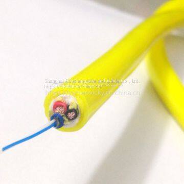 1000v Rov Umbilical Cable Flexible Rov Cable With Blue Sheath Color