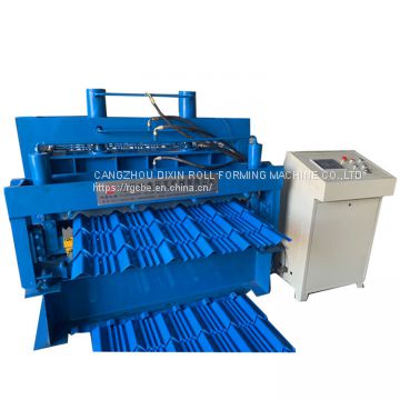Glazed Tile Steel House Roof Double Layer Roll Forming Making Machine