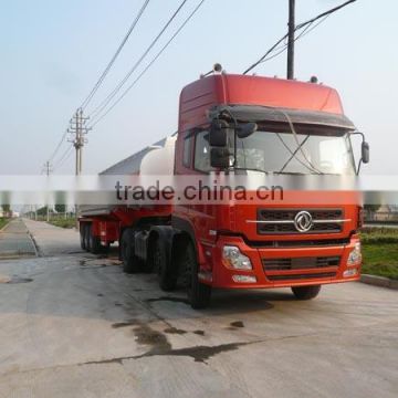 Heavy duty Dongfeng crude oil tank trailer/ fuel tanker semi-trailer