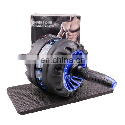 Wholesale Abdominal Core Fitness Wheel Exercise Workout fitness trainer wheel for Automatic rebound abdominal tank abs roller
