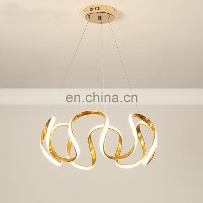 Hanging Lamp Modern LED Chandelier Dimmable with Remote LED Pendant Lamp