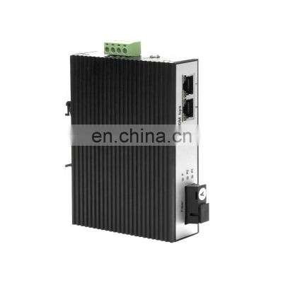 2 10/100M RJ45 Port +1 10/100M Fiber Port Ethernet Switch DIN Rail-Manufacturer's price Best price