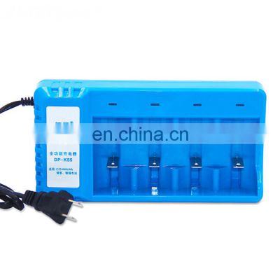 Quick Charging universal 1.2v nimh nicd size aa aaa c d battery 4 slot standard battery charger with led indicator