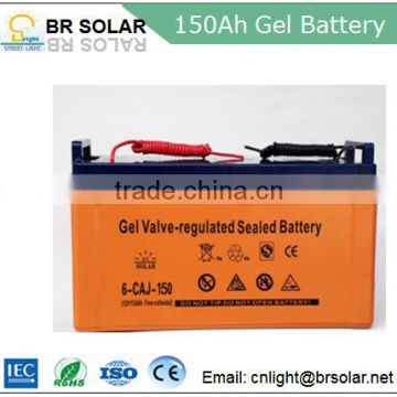 maintenance free 5-8 years fully-sealed lead-acid solar gel battery 12v 150ah