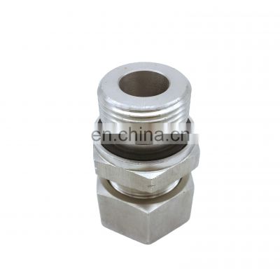 Hydraulic high press Fitting Stainless Steel Cast Iron Compression Pipe Straight Fitting