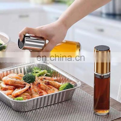 ABS Fine Mist Olive Pump Spray Bottle Oil Sprayer Pot for barbecue Kitchen Tools Accessories