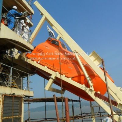 MED Approved SOLAS 50 Persons Enclosed Free Fall Life Boat