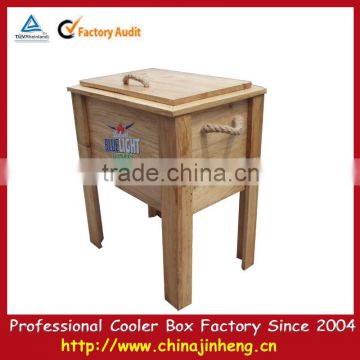 Wood champagne non electric cooler