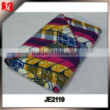 China hot selling women african wax prints fabric clutch bag