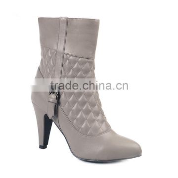 Fashion Ankle Boots for lady high Heels with zipper bow sexy Short Winter Shoes woman Boots