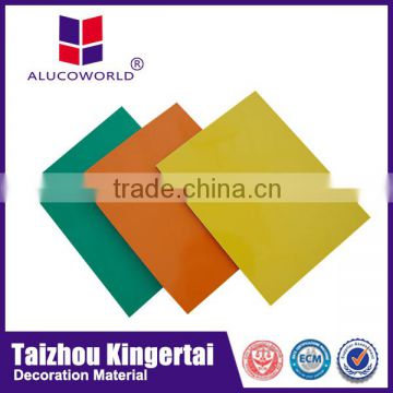 Alucoworld printing PE coated aluminum sandwich and composite panel with low price