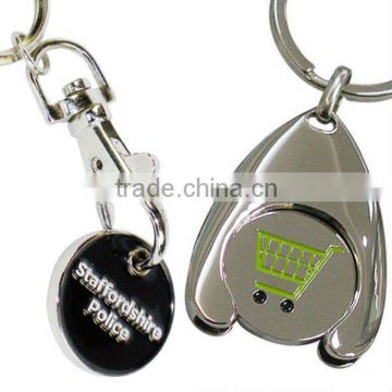 trolley coin key chain/ keyring