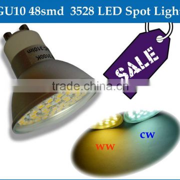 GU10 48 SMD 3528 LED Spot light White/Warm White