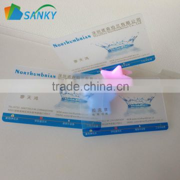 0.32mm Flexible Slim Transparent Business Card