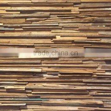 3D Teak Wall Cladding Decor