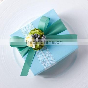 fancy decorations wedding favor box for ribbon
