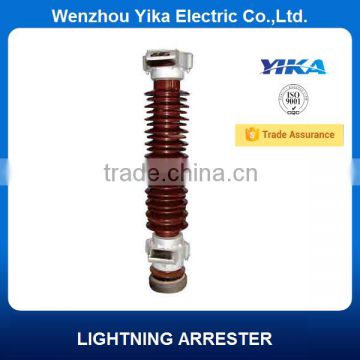 Wenzhou Yika High Voltage Surge Arrester 110KV Porcelain For Lightning