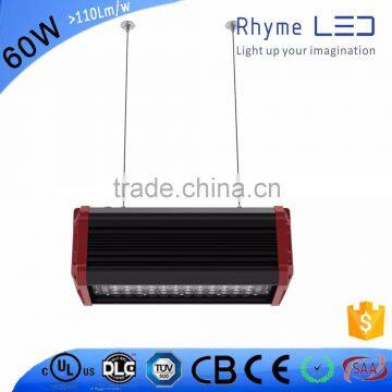 60w industrial lighting led high bay linear used in garage with bright