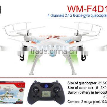 Producer rc quadcopter 2.4G 4ch 6axis gyro uav hobby camera quadcopter