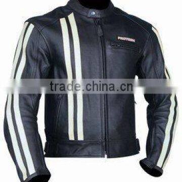 Leather Motorbike Racing Jacket