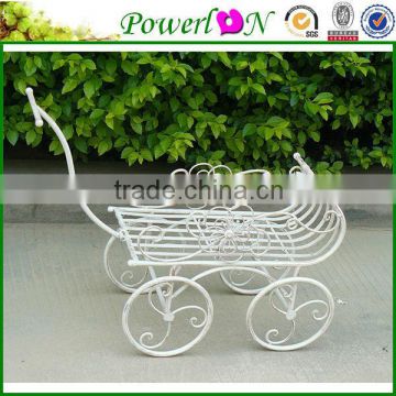 White Decorative Wrought Iron Vintage Antique Powder Coating White Flower Stands For Home Patio Outdoor TS05 G00 X00 PL08-5828