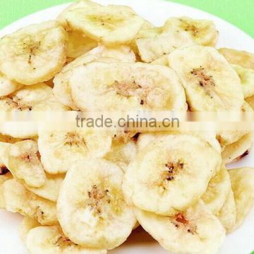 Chinese Super Healthy Snack FD Frozen Dried Banana Slice for sale
