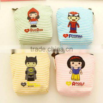Fancy Promotion gift cute PU Leather Zipper Mini Emoji cheap Coin Purse wallet cartoon character figure Coin Purse Wholesale