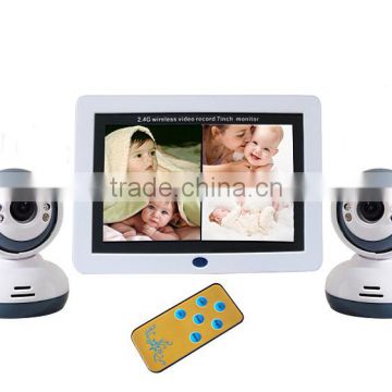 High Qualiy Infant Monitors Temperature Monitor Motion and Voice Alarm 7`` Sunmer Baby Monitor
