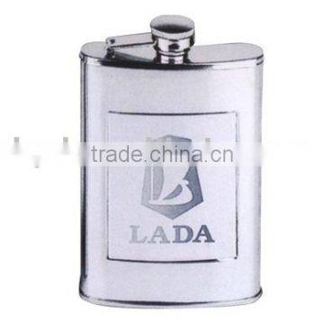 8oz Vehicle logo stainless steel hip flask