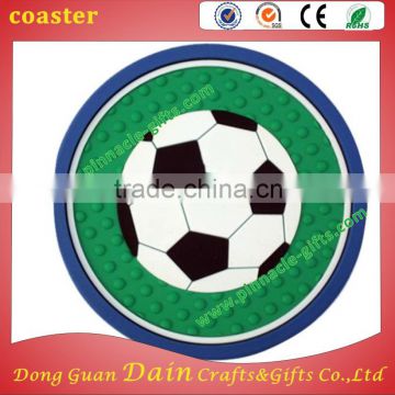 Circular pattern parinted with lively high quality sofe pvc coaster