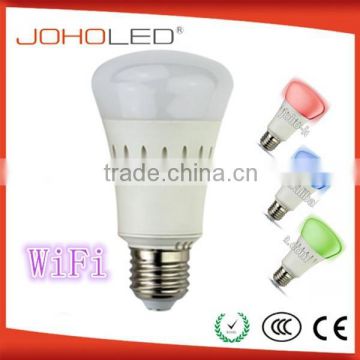 mobile phone dimmable led bulbs 7.5w e27 smart wifi bulb