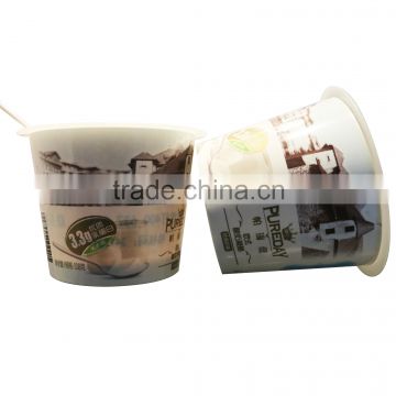 Hot selling container for promotion/ad take away reusable customized ice cream bowl by flexo/ offset printing Chinese factory