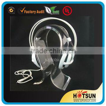 High quality countertop clear acrylic earphone holder
