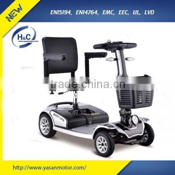 Latest 200W 4 wheel mobility electric wheelchairs for disabled with 12V 20Ah lead-acid battery