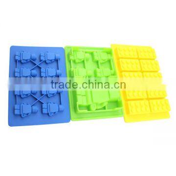 Silicone Lego molds for making candles, candy, soaps and ice cubes