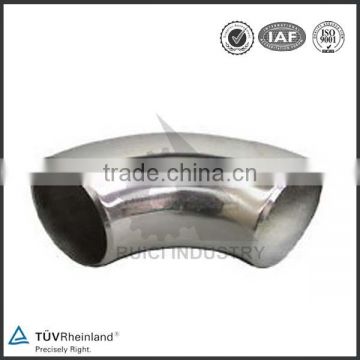 China stainless steel pipe fitting 22.5 degree elbow