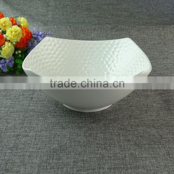 Cheap China Supplier Wholesale Porcelain Salad Bowl, white Fruit Porcelain Big Bowls in stock