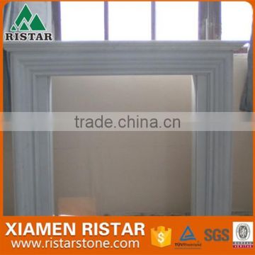 Wholesale natural white marble fireplace surround mantel RST-FP-K046
