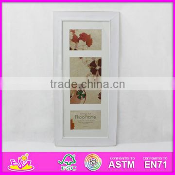 2016 new fashion baby wooden photo frame, high quality kids wooden photo frame W09A028