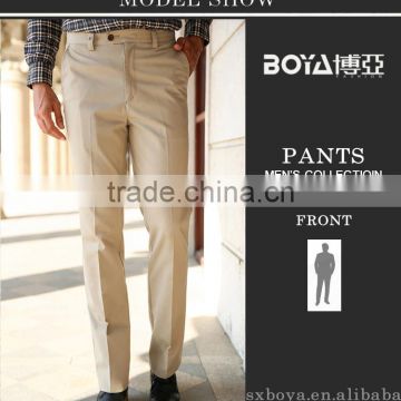 2015 latest design mens casual pants cotton twill trousers